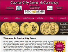 Tablet Screenshot of capitalcitycoins.net